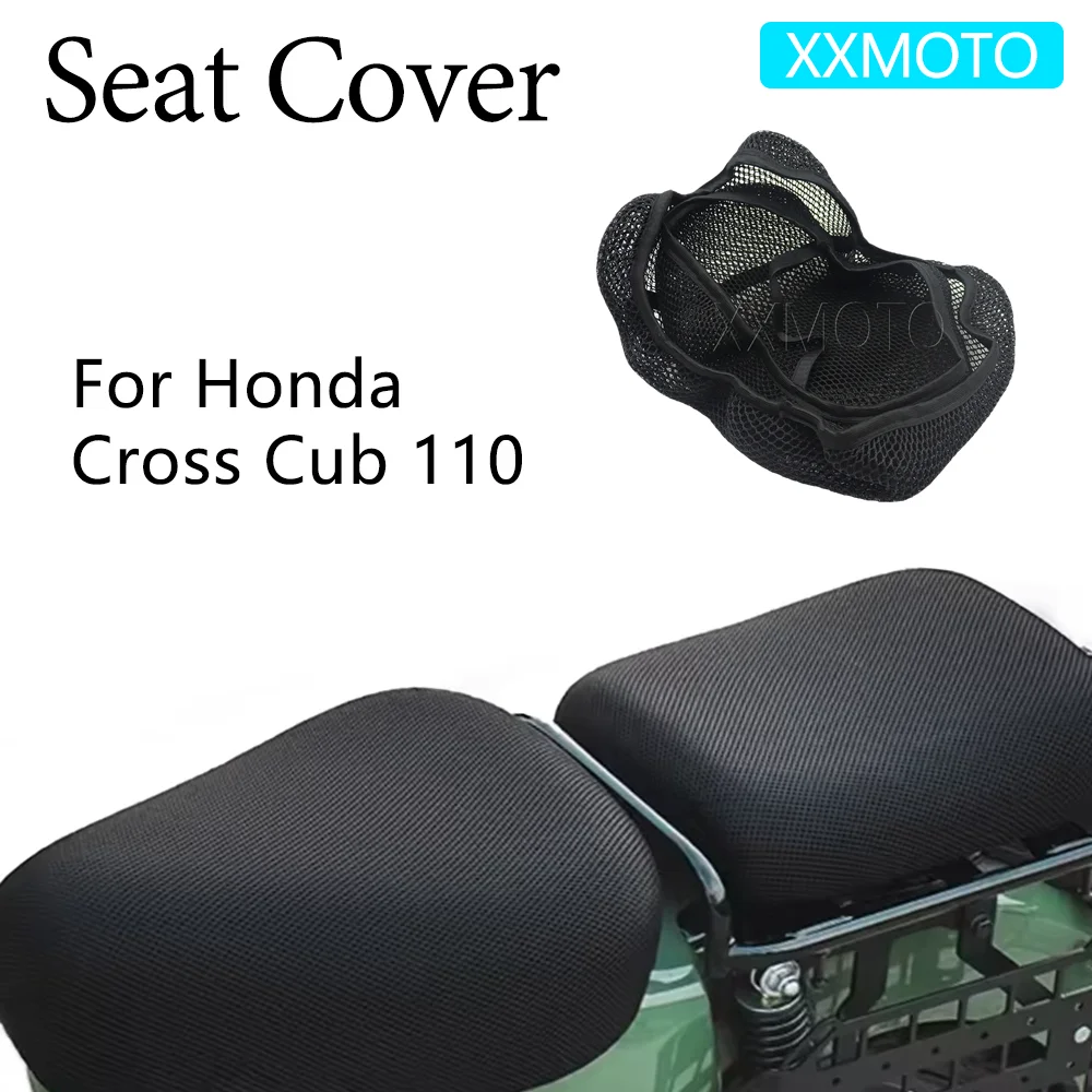 

For Honda Cross Cub 110 CC-110 CC110 cc110 Motorcycle Seat Cover Heat Insulation 3D Mesh Breathable Non-Slip Protection Cushion