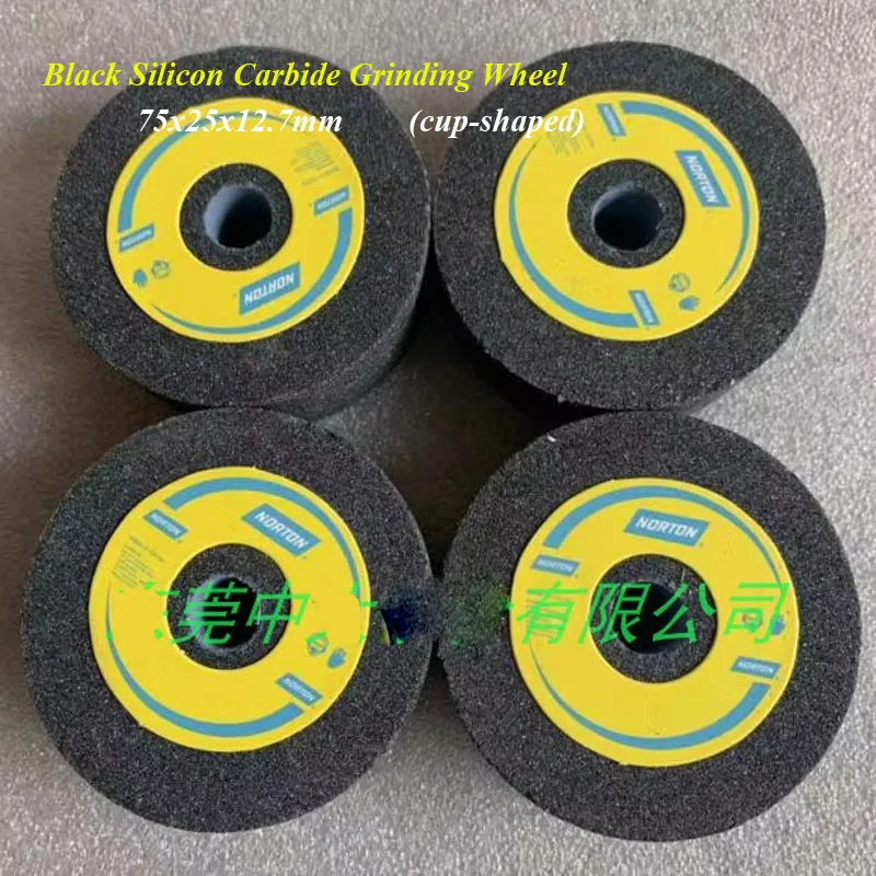 3inch Black silicon carbide cup-shaped Large pores grinding wheel 75x25x12.7mm Green silicon carbide abrasive wheel #80~#120