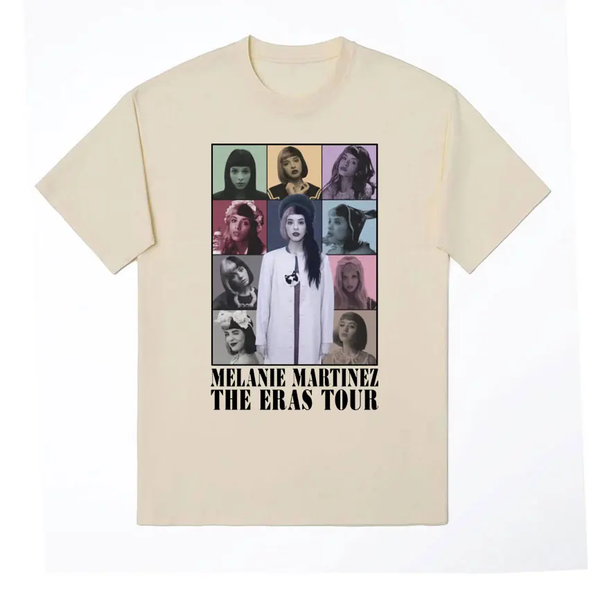 Melanie Martinez The Eras Tour T-shirt Fashion Aesthetic Graphic Short Sleeve Tshirt Men Women Hip Hop Clothes Oversized T Shirt