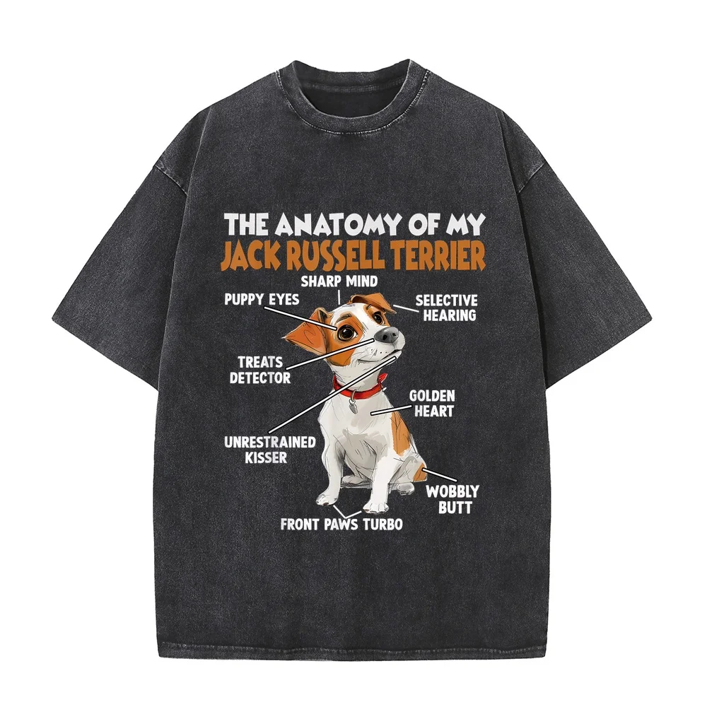 Jack Russell Terrier Dog Owner T T-Shirt Camisetas De Hombre Roupas Masculinas Short Sleeved For Men Puppy Fan Sleeve Round