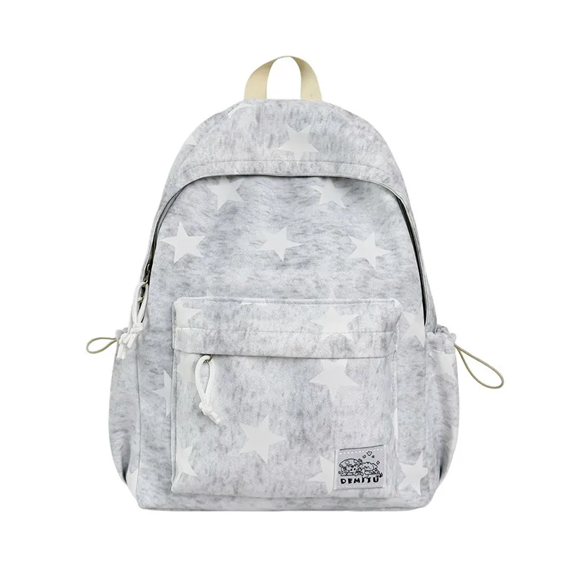 Korean StyleinsMinimalist starry backpack Large-capacity, versatile, lightweight school backpack for female middle and high scho