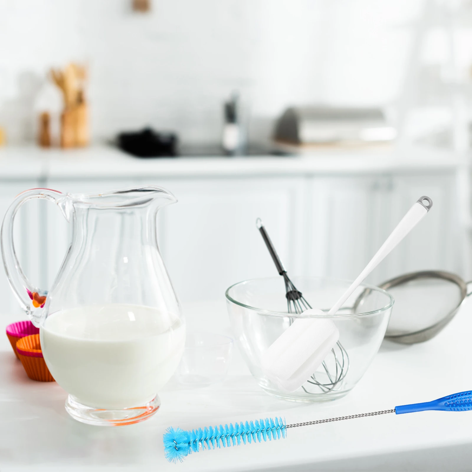 

1 set Cleaning Kit Long H Bottle Cup Sponge Narrow Bottle Cleaning Brush Mouth Wide Application Home Essentials