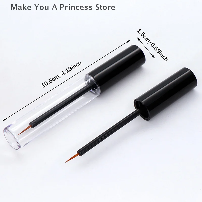5ml Transparent Eyelash Glue Bottle Eyeliner Liquid Bottle Double Eyelid Eyelash Growth Liquid Empty Bottle