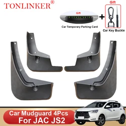 TONLINKER Car Mudguard For JAC JS2 SUV 2021 2022 2023- Mudguards Splash Guards Front Rear Fender Mudflaps Accessories