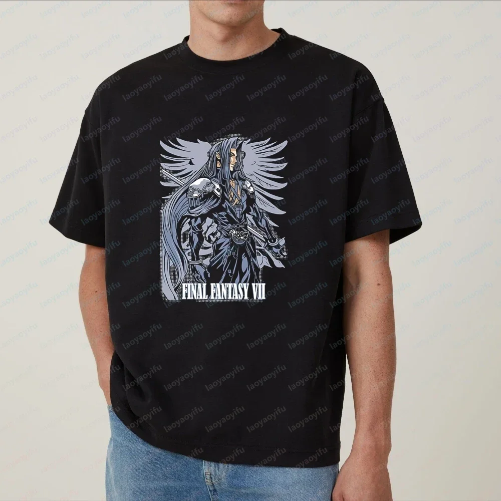 Final Fantasy VII retro pirated style best-selling fashionable top T-shirt short-sleeved unisex round-neck t-shirt