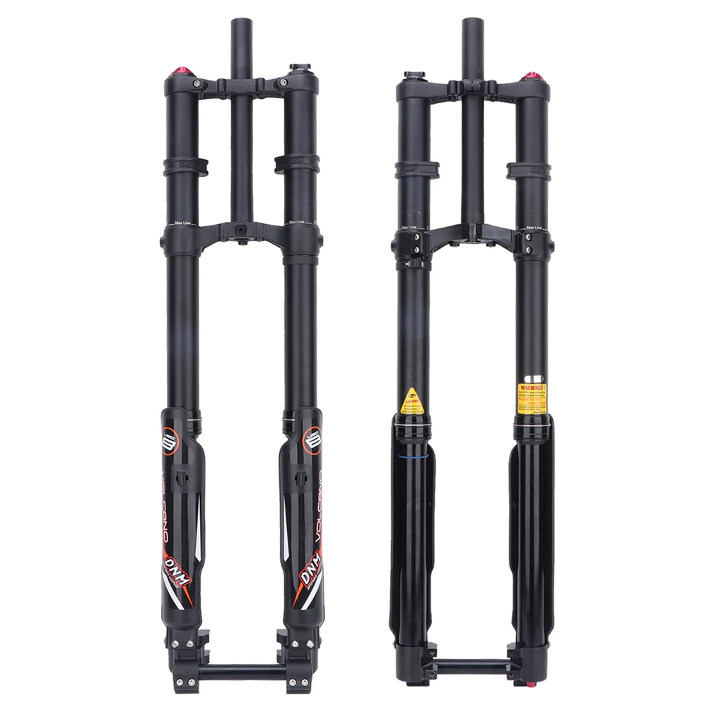 

DNM 26"/27.5" Alloy MTB Downhill Bicycle Hydraulic Spring Suspension Fork 203mm Travel Disc Brake DH Mountain Bike Front Fork