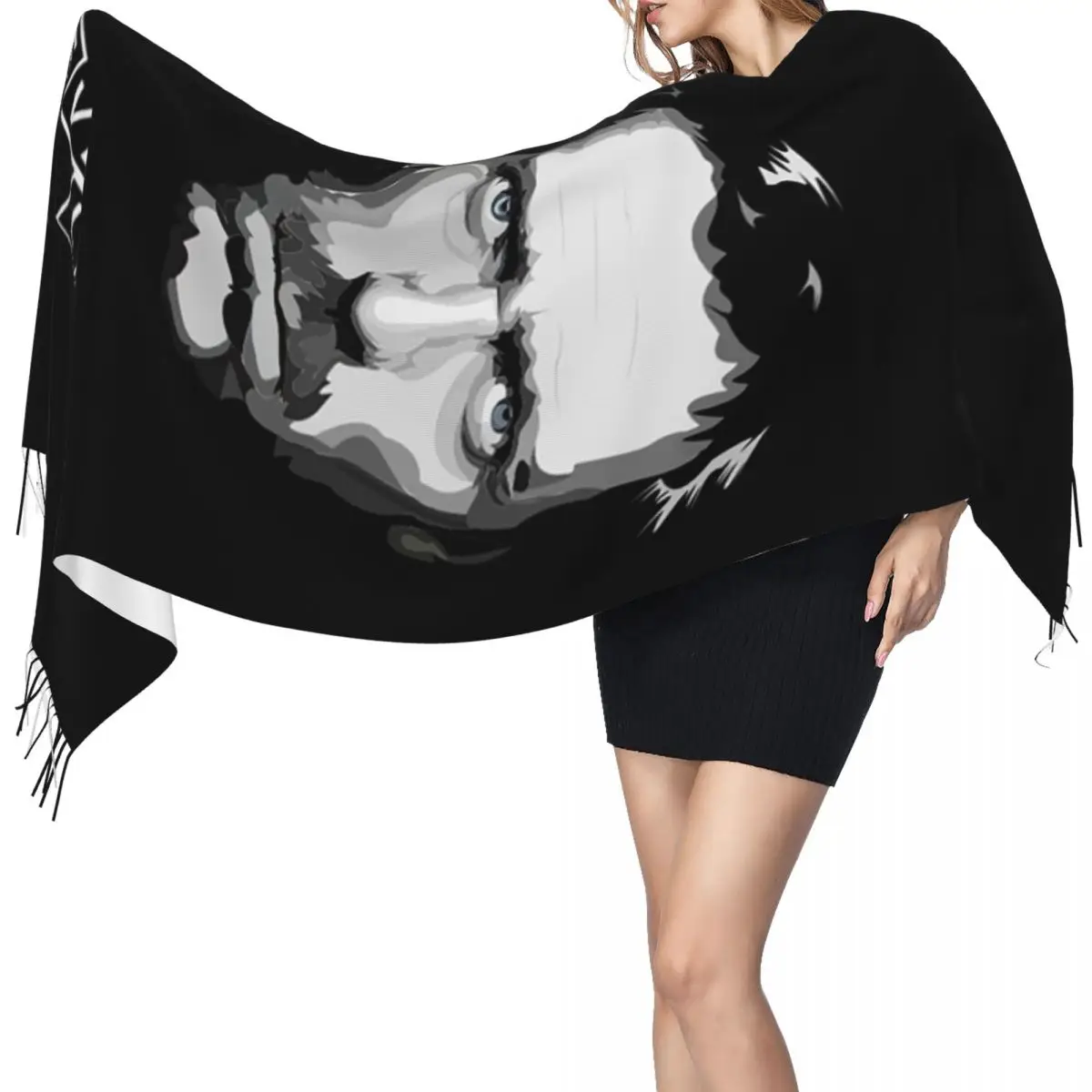 

House MD Everybody Lies Шарф Шарфы с кисточками для женщин Мягкие теплые шали и накидки Длинная осенне-зимняя шаль