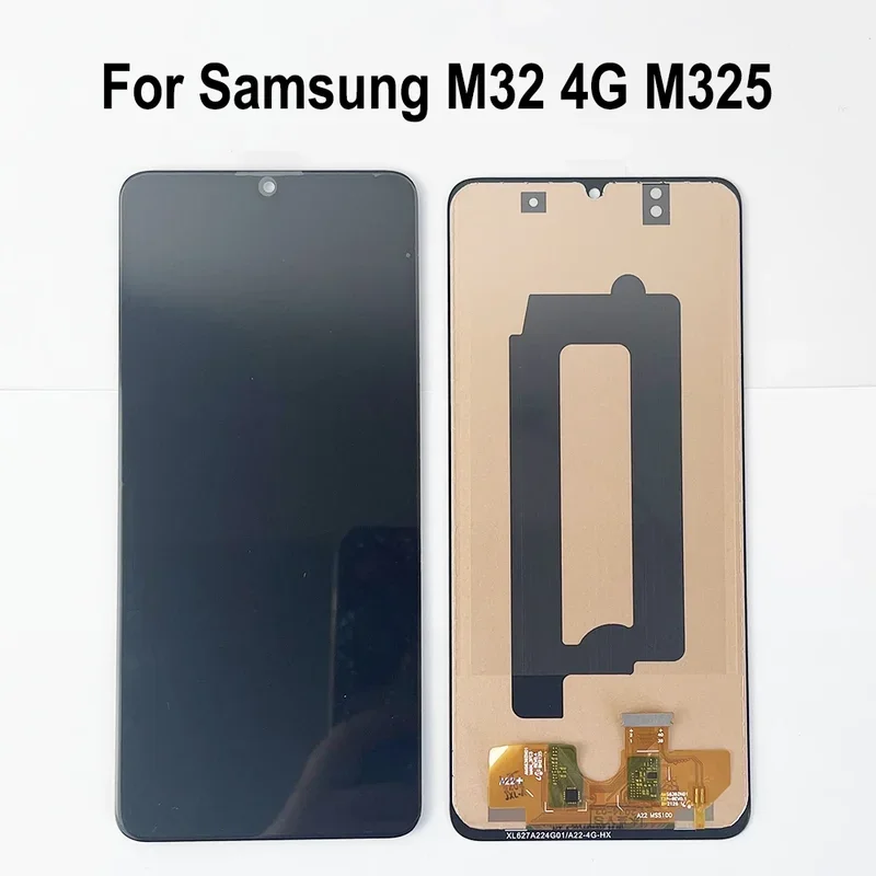 

M32 LCD With Frame For Samsung Galaxy M32 4G M325 Display SM-M325FV/DS SM-M325F/DS Screen Touch Digitizer Assembly Replacement
