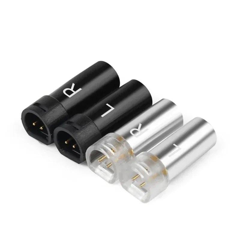 IE80 Headphone 2 Pin Upgrade Plug For IE8 IE8I DIY Headset Cable Audio Jack  Aluminum Alloy Gold Plated Headphone Plugs Adapters