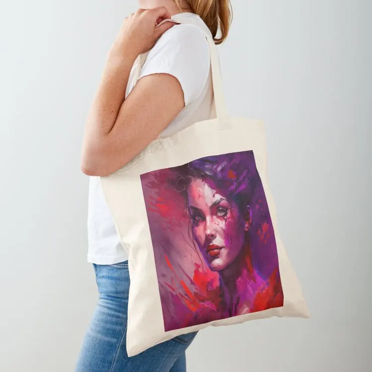 red beauty Tote Bag bag for beach Canvas bag shopper women