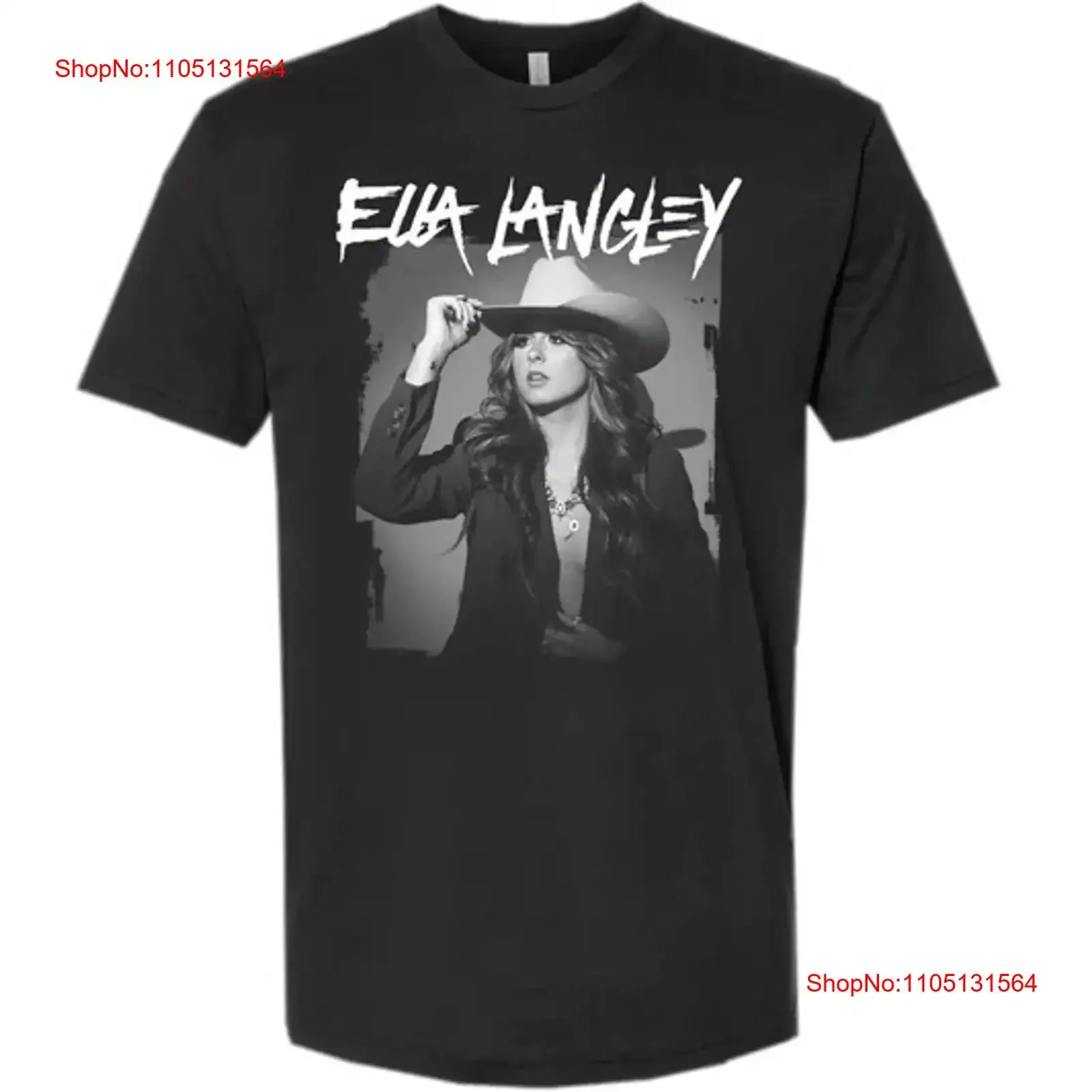 

NEW Ella Langley Black Cotton T Shirt All size S 345XL Friends 5HRC103 vintage Washed Versatile Stylish Top For Everyday Wear