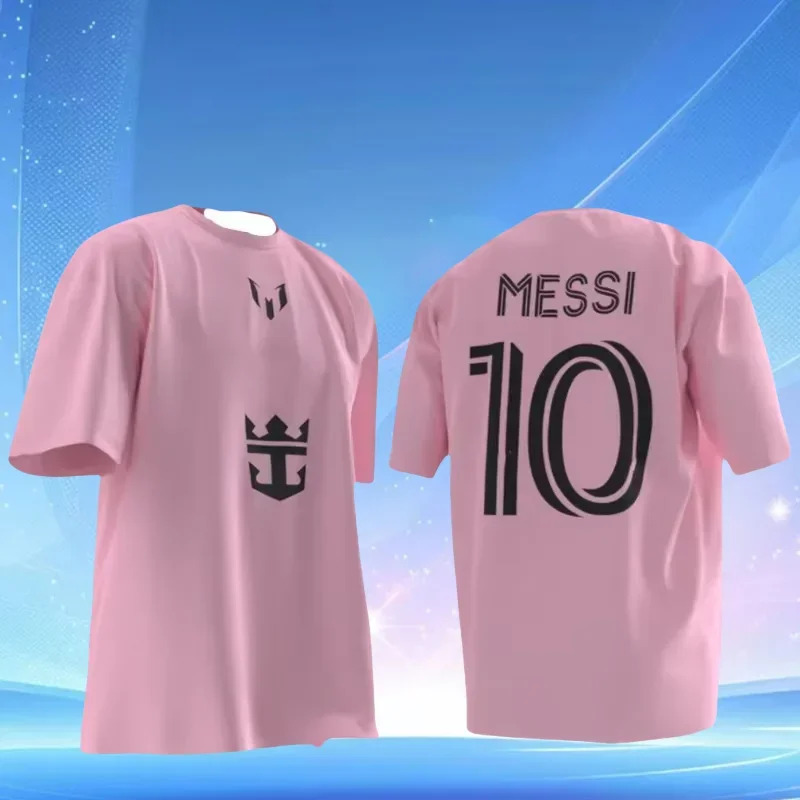 Beliebtes Football Argentina Miami International No.10 Messi-Trikot für Männer und Kinder. Bequemes und atmungsaktives T-Shirt