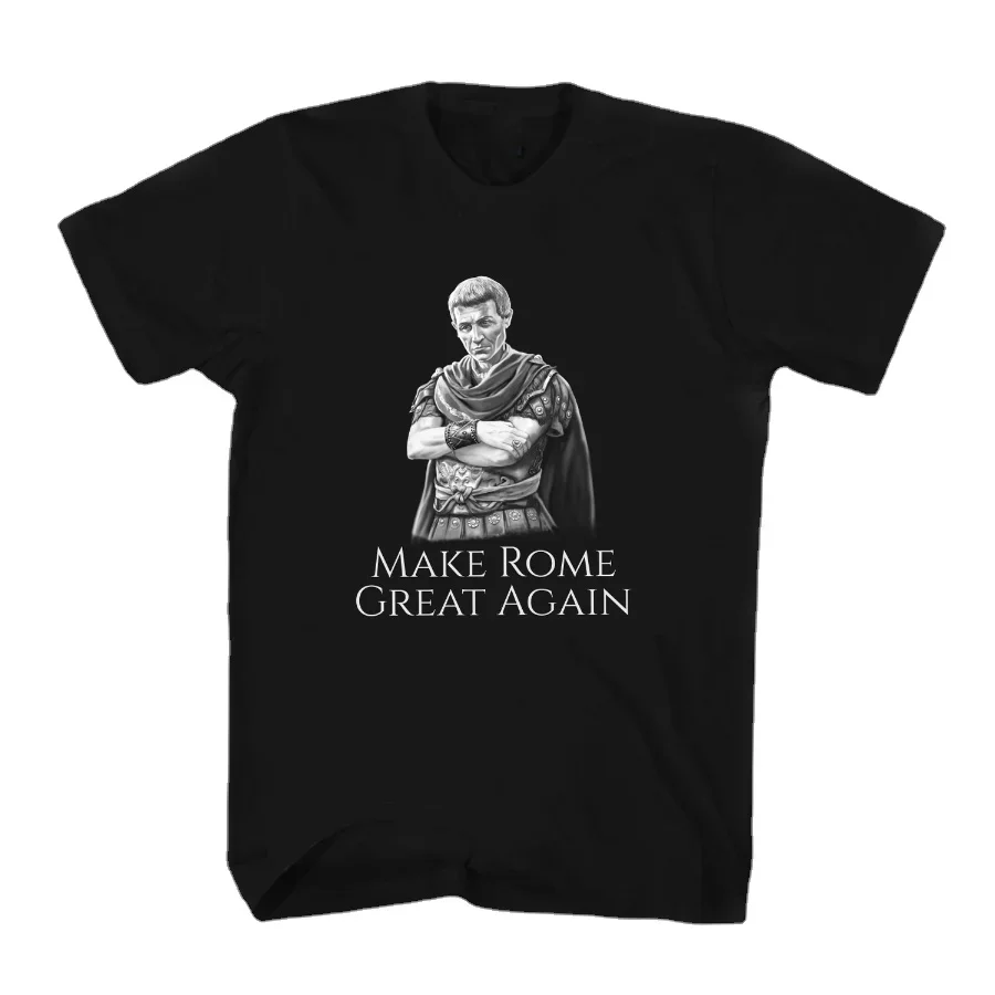 

Gaius Julius Caesar Make Rome Great Again. Roman History T-Shirt 100% Cotton Short Sleeve O-Neck Summer Mens T Shirt New S-3XL
