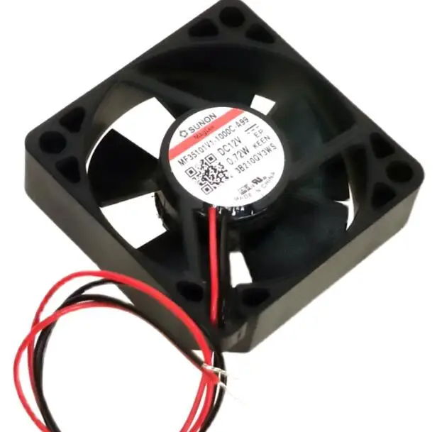 

SUNON MF35101V1-1000C-A99 DC 12V 0.72W 35x35x10mm 2-Wire Server Cooling Fan