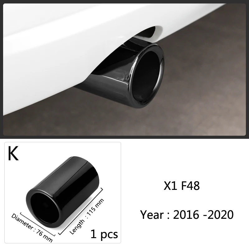 Uitlaatsierstukken van roestvrij staal voor BMW 1 2 3 4 5 Serie X1 3GT F20 F22 F30 F32 F34 F36 F10 F48 autostyling