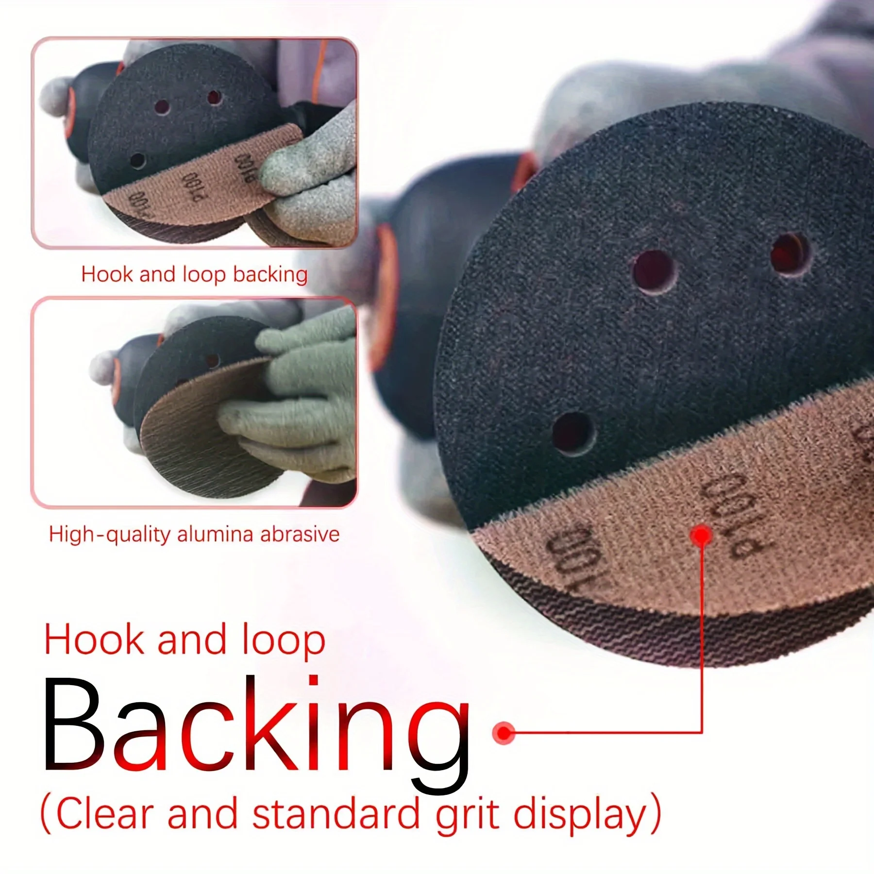 5/10 Stück 5-Zoll-Schleifgitter, Micro-Mesh-Schleifscheiben mit Klettverschluss, staubfreies Netz-Schleifpapier, Nass- und Trockenschleifscheibe, Anti-Verstopfung – Detail 7
