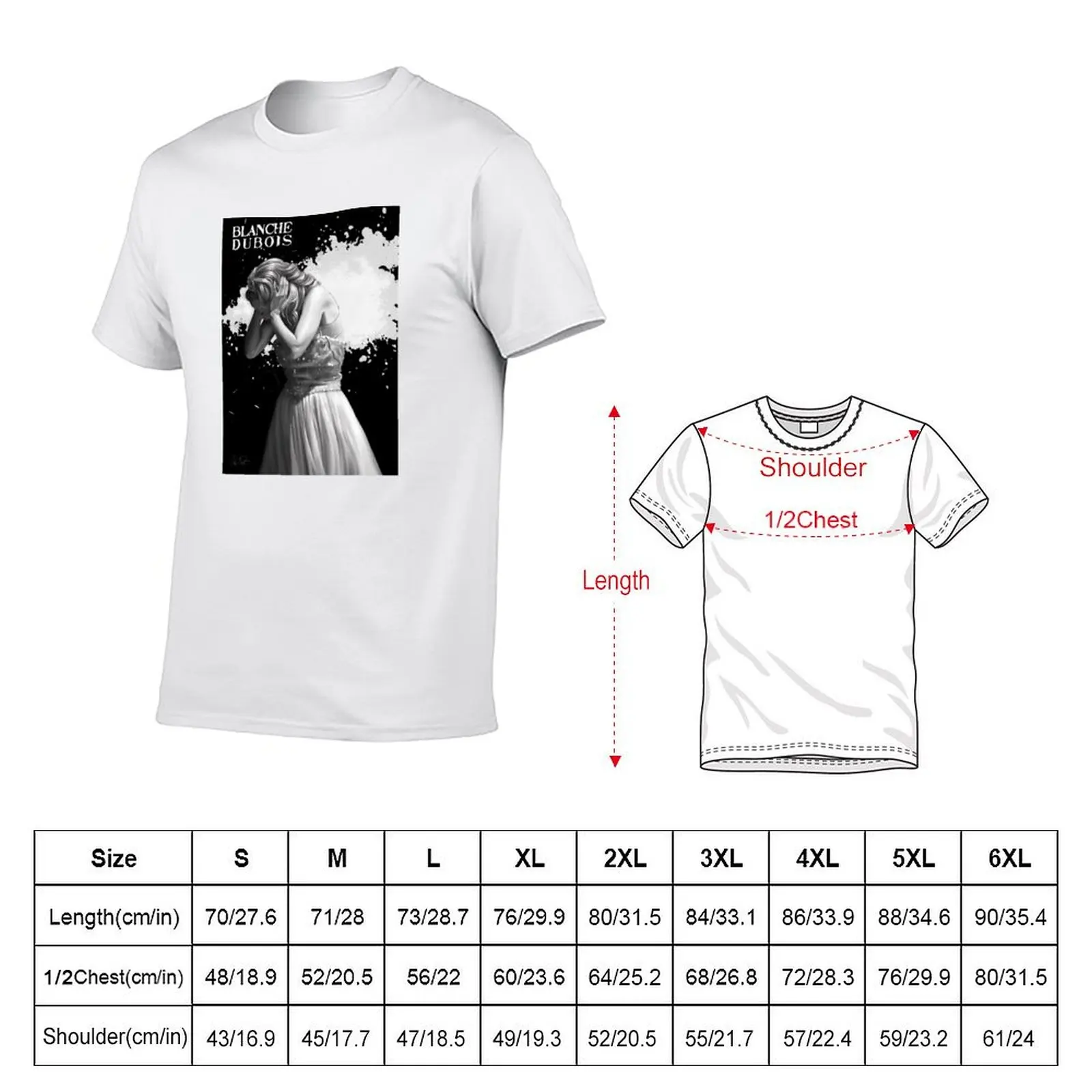 Blanche Dubois n°8 T-Shirt essential t shirt man t shirts cotton T-Shirt
