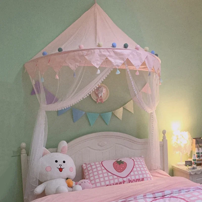 Tiendas tipi para niños, casa de juegos para niños, castillo, tienda plegable de algodón, dosel, cortina para cama, red para cuna de bebé, decoración para habitación de niños y niñas