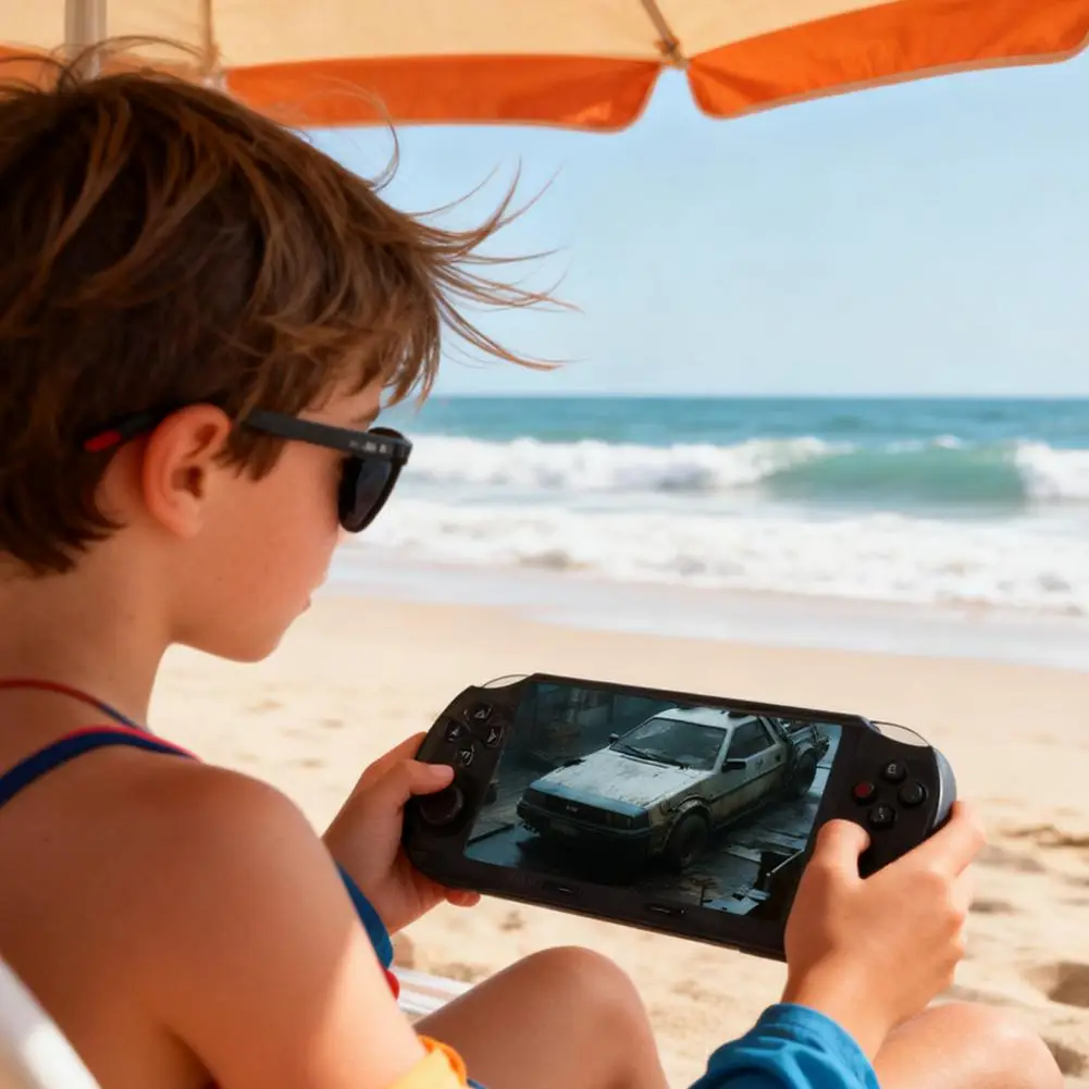 وحدة تحكم ألعاب محمولة ريترو، 64 جيجا، شاشة لمس 4.5 بوصة مع معالج لينكس المحمول 1080 بكسل 3000+ Gamin Z1K9 #5