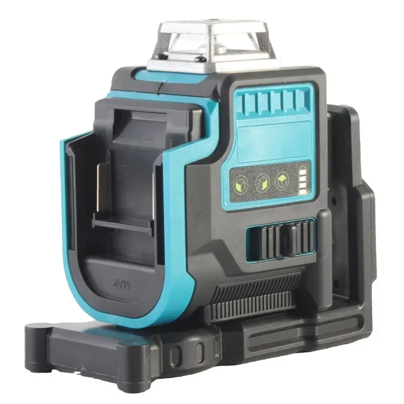 12 خط مستوى الليزر ثلاثية الأبعاد أفقية وعمودية الحزم الخضراء متر أدوات التسوية الذاتية لبطارية ماكيتا 18 فولت