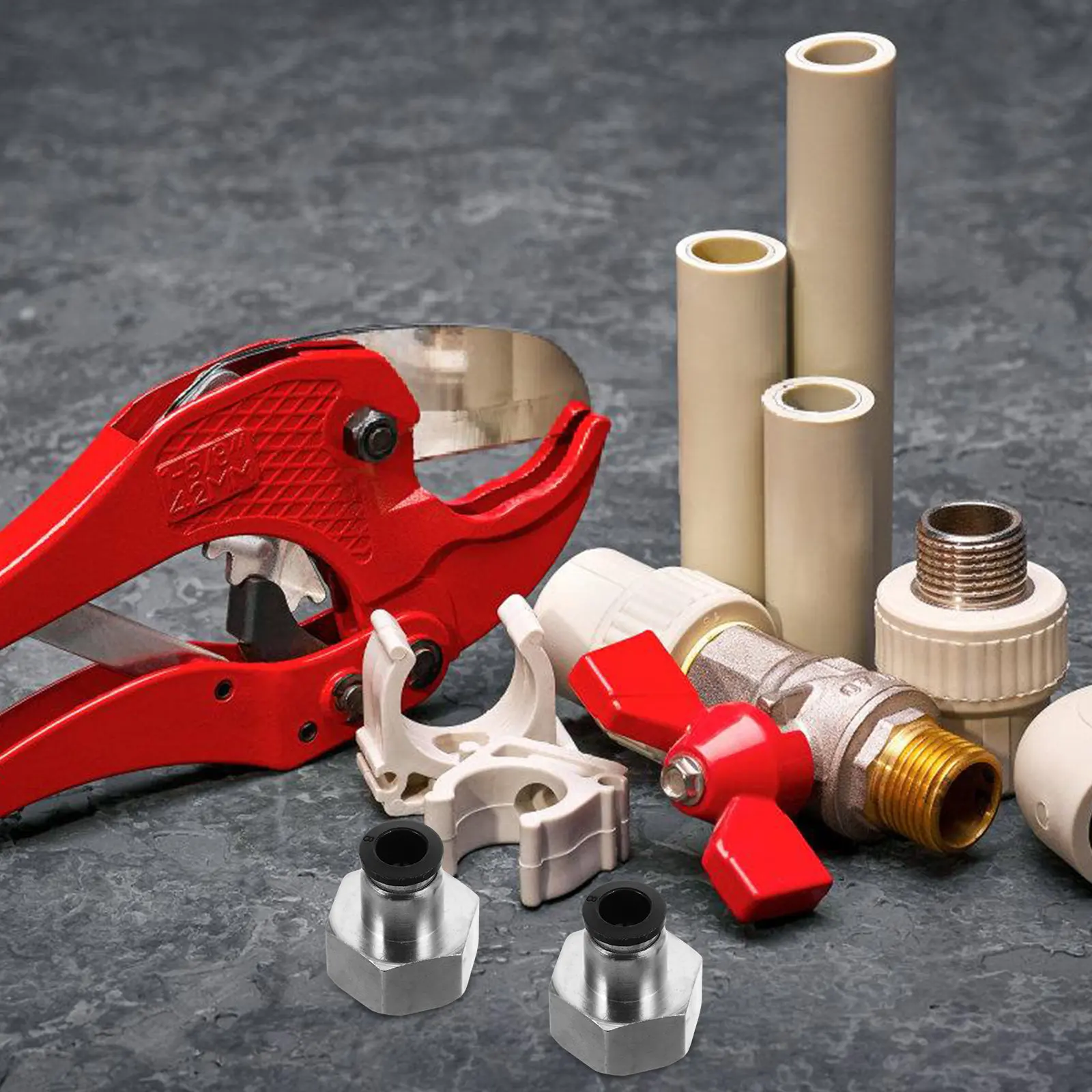 3Pcs Air Hose Quick Connect Fittings Straight Pneumatic Connector Pressure Resistant Wide Compatible Connection Fitting