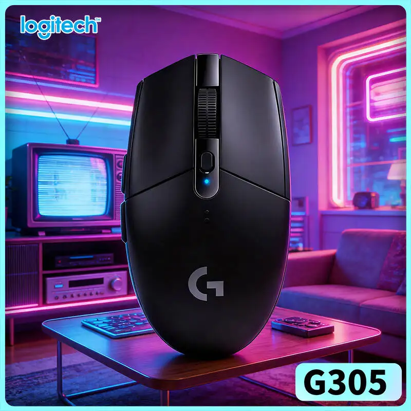 

Беспроводная игровая мышь Logitech G305 LIGHTSPEED, 12000 DPI, HERO, 6 программируемых кнопок, 250 часов автономной работы, плавная интеграция с ПК и Mac