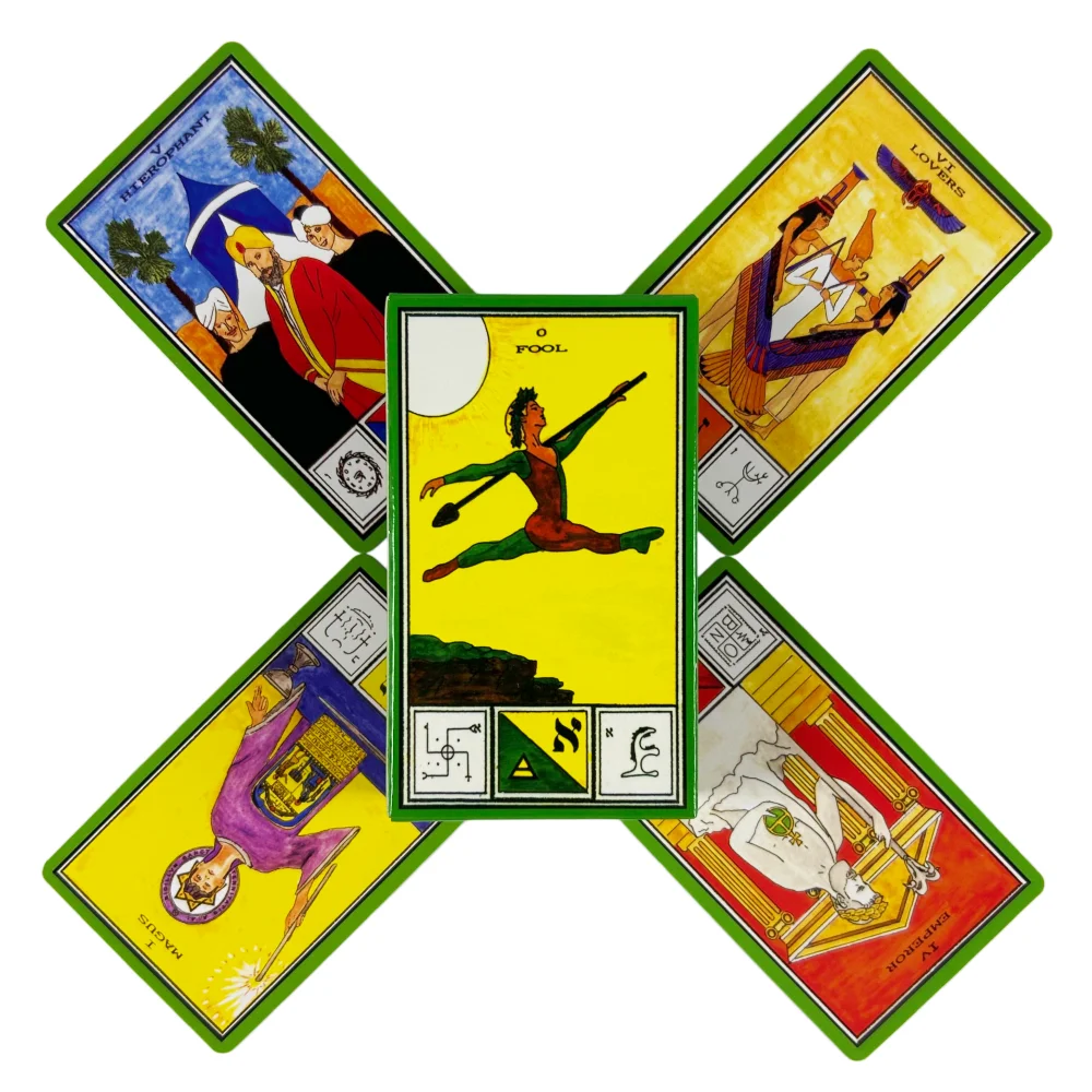 Tarot de la magie cérémonielle, 78 cartes de tarot, jeu de divination, édition en version anglaise, jeu de société Oracle pour fête