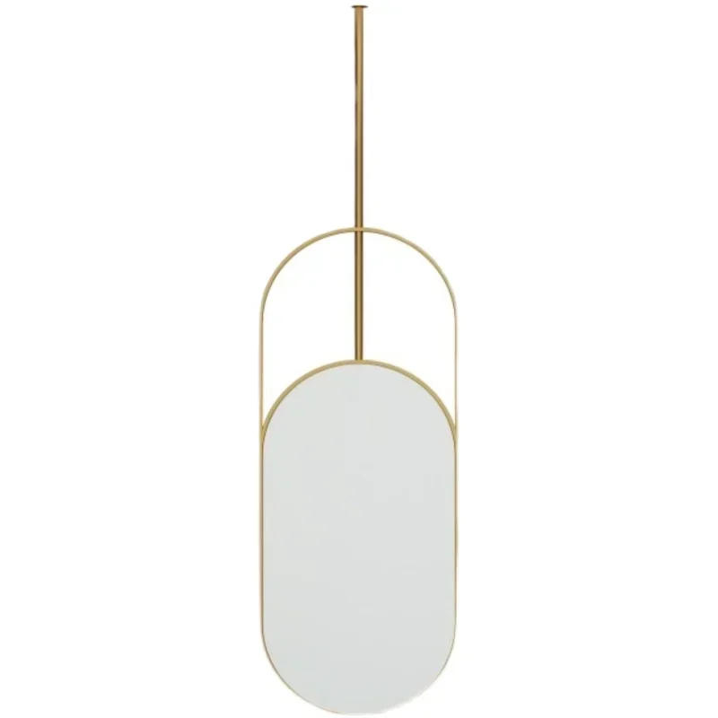 

Зеркало для ванной комнаты с LED-подсветкой, настенное, золотое, сенсорное, без запотевания, в скандинавском стиле, круглое, для макияжа и душа