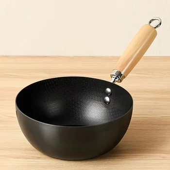 Small Uncoated Iron Stir Fry Wok 1