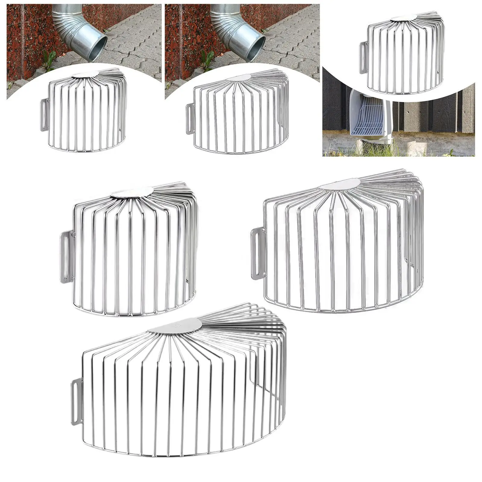 

Gutter Filter Strainer Gutter Downspout Guard Net Cover Grille for Balconies
