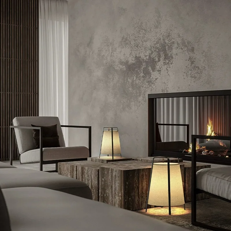 مصباح أرضي على طراز وابي سابي، غرفة معيشة صينية حديثة وبسيطة، غرفة نوم، غرفة طعام، إقامة منزلية، غرفة شاي، مصباح Zen القديم