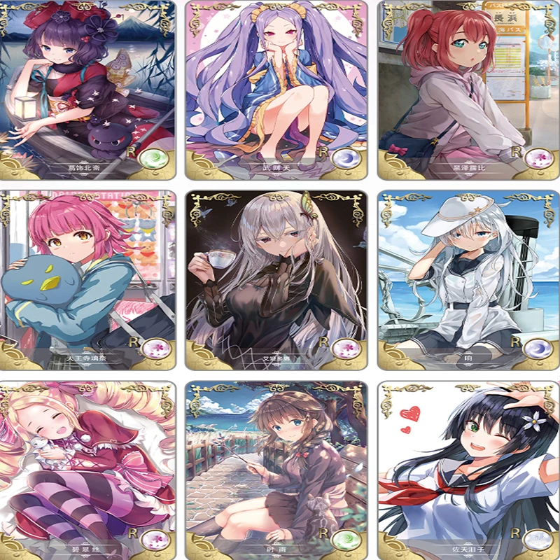 أحدث قصة آلهة أنيمي بطاقات UR SR HR شخصيات نادرة جامع الطبعة الداعم حزمة عرض مجموعة هدايا لمحبي #5