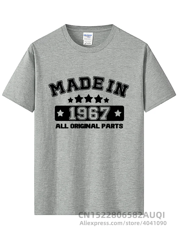 Tee Fashion Made In 1967 T Shirts Men Cotton Funny O Neck Birthday Gift T-shirt Tops Tee Cool Mans Tshirt