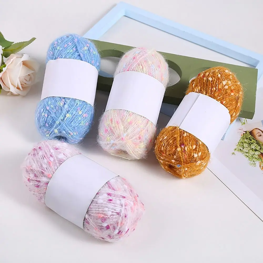 النقاط الملونة الدافئة غزل الصوف DIY أفخم قوس قزح الموضوع وسادة أريكة المنسوجة يدويا #2