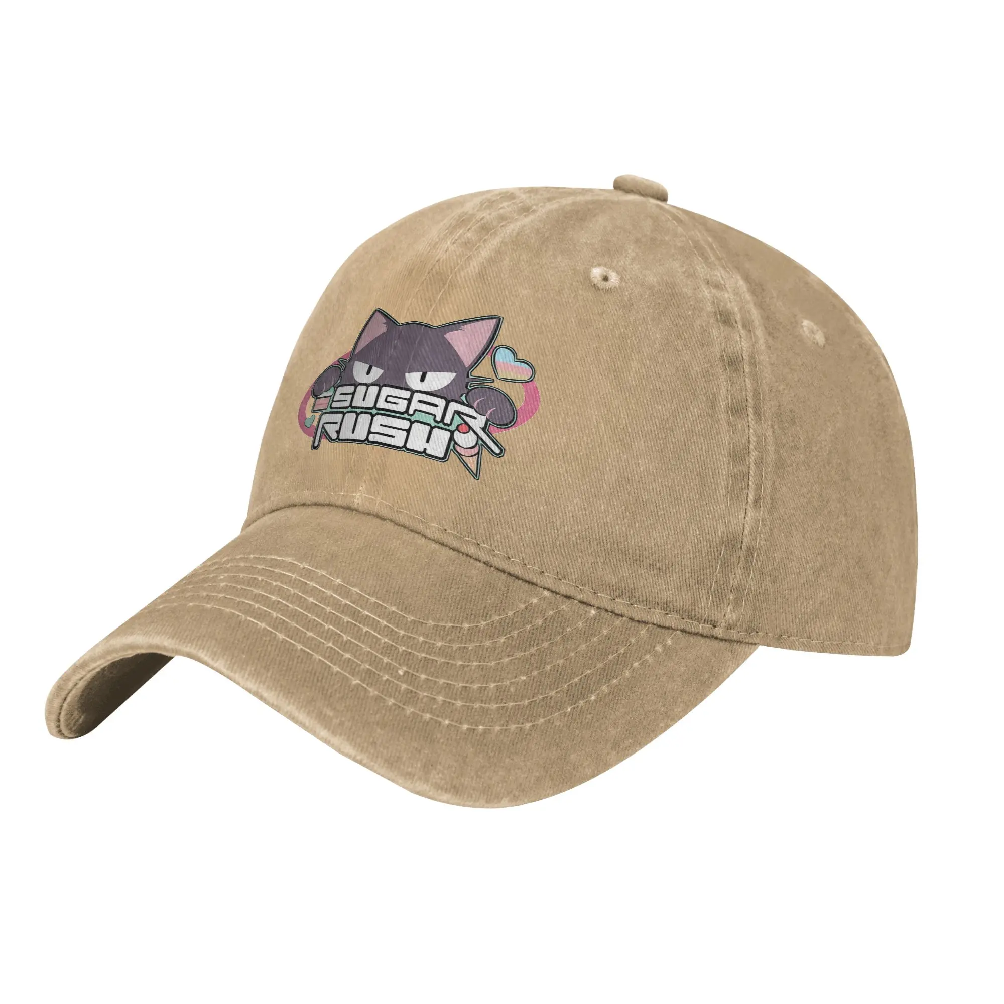 After School Sweets Club Blue Archive Sugar Rush Logo Baseball Caps Vintage Distressed Denim Anime Snapback Cap Men Caps Hat