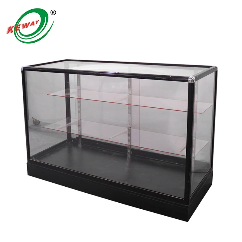 

Custom. Supermarket retail stores counter top glass display counter showcase light lamp glass showcase