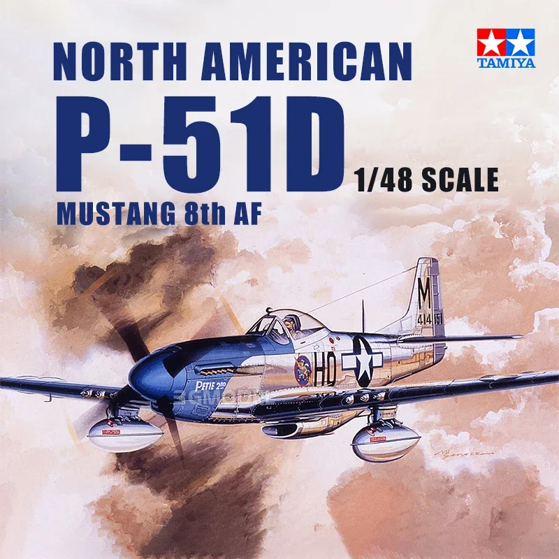 

Модель летательного аппарата, модель 61040 TAMIYA, собранная Mustang Fighter 1/48