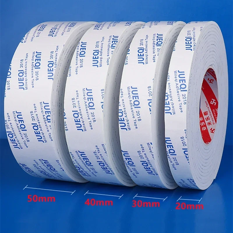 5M White EVA Sponge Anti-collision Strip Tape Double-side Strong Self-adhesive Tape Door Frame Gap Sealing Strip Foam Glue Tapes