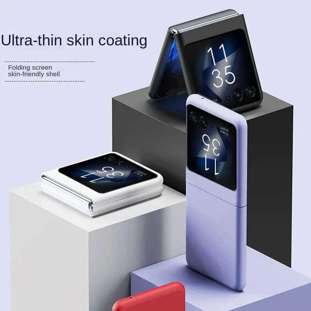 PC For Motorola Razr40ultra Cases Black/White Folding For Motorola Cover for Anti-Scratch/Shatter-Proof/RAZR 40 Ultra Plus Razr