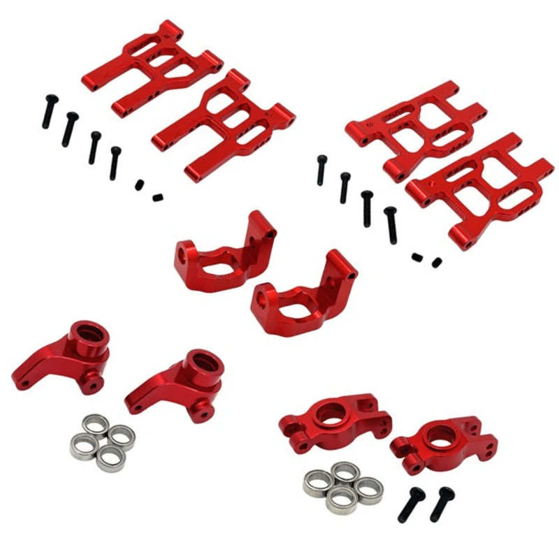 

RC Car Metal Upgrade Modified Steering Cup Bearing Front & Rear Swing Arm Kit For MJX 1/10 10303 10304 RC Car Parts