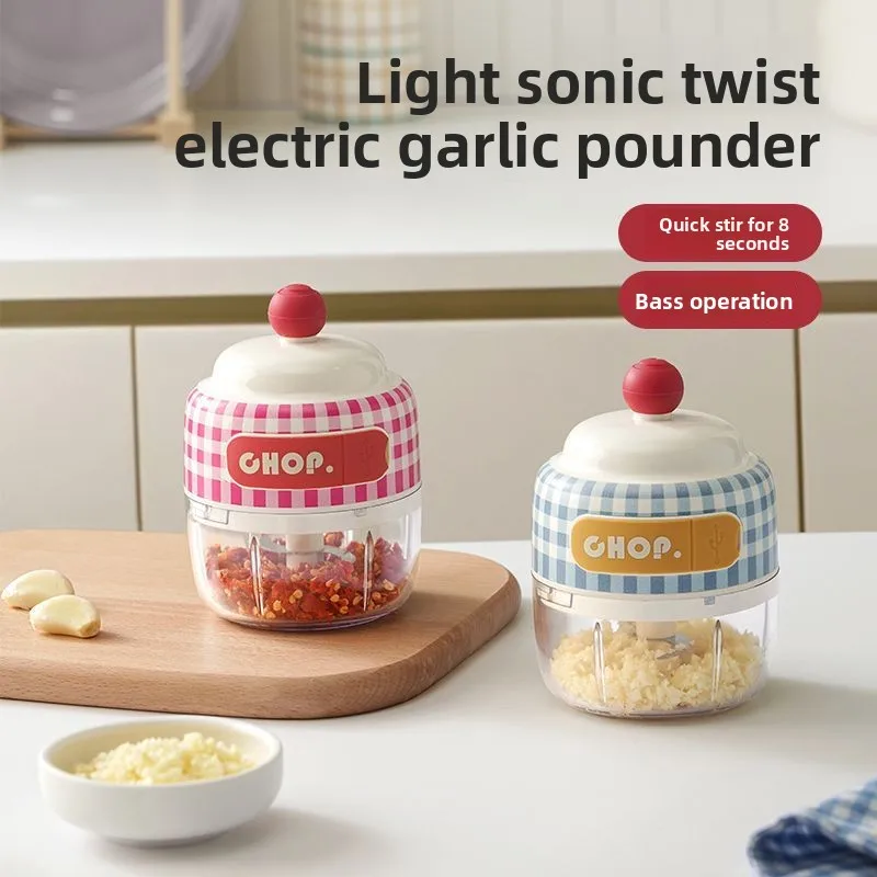 150ml Household Wireless Multifunctional Small Electric Meat Grinder, Garlic Grinder, and Complementary Food Processor
