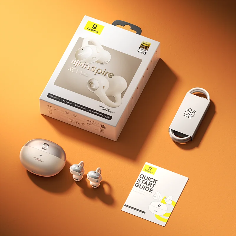 Baseus Inspire XC1 Ear Clip Wireless Earbuds Bluetooth 6.1 Hi-Res