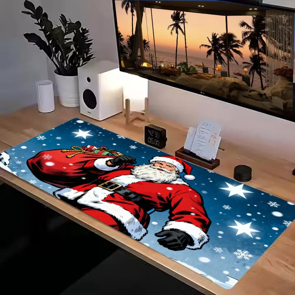 

Mouse Pad pad Desk mouse mat Office bedroom mat Anti-slip Santa laptop Desktop computer mouse mat