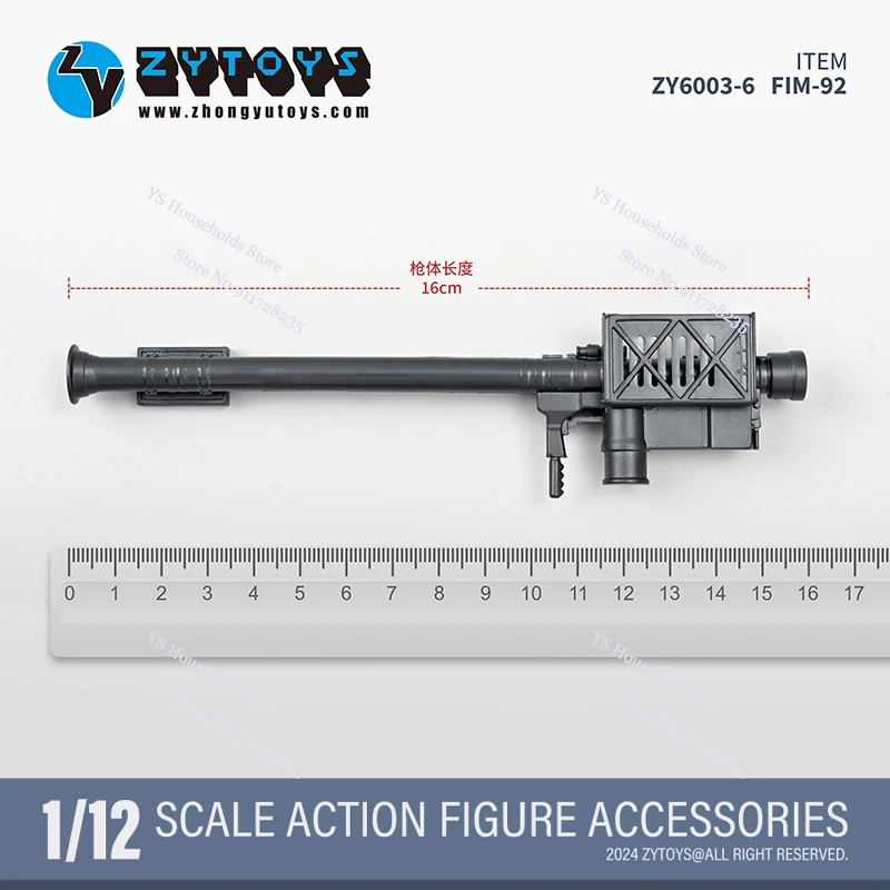 ZYTOYS ZY6003 1/12 الجندي ثابت نموذج ملحقات المسدس MP7/AK74M/SVDS/SVD/RPG-7/FIM-92 ألعاب حساسة غير وظيفية لشخصية 6 "الشكل #2