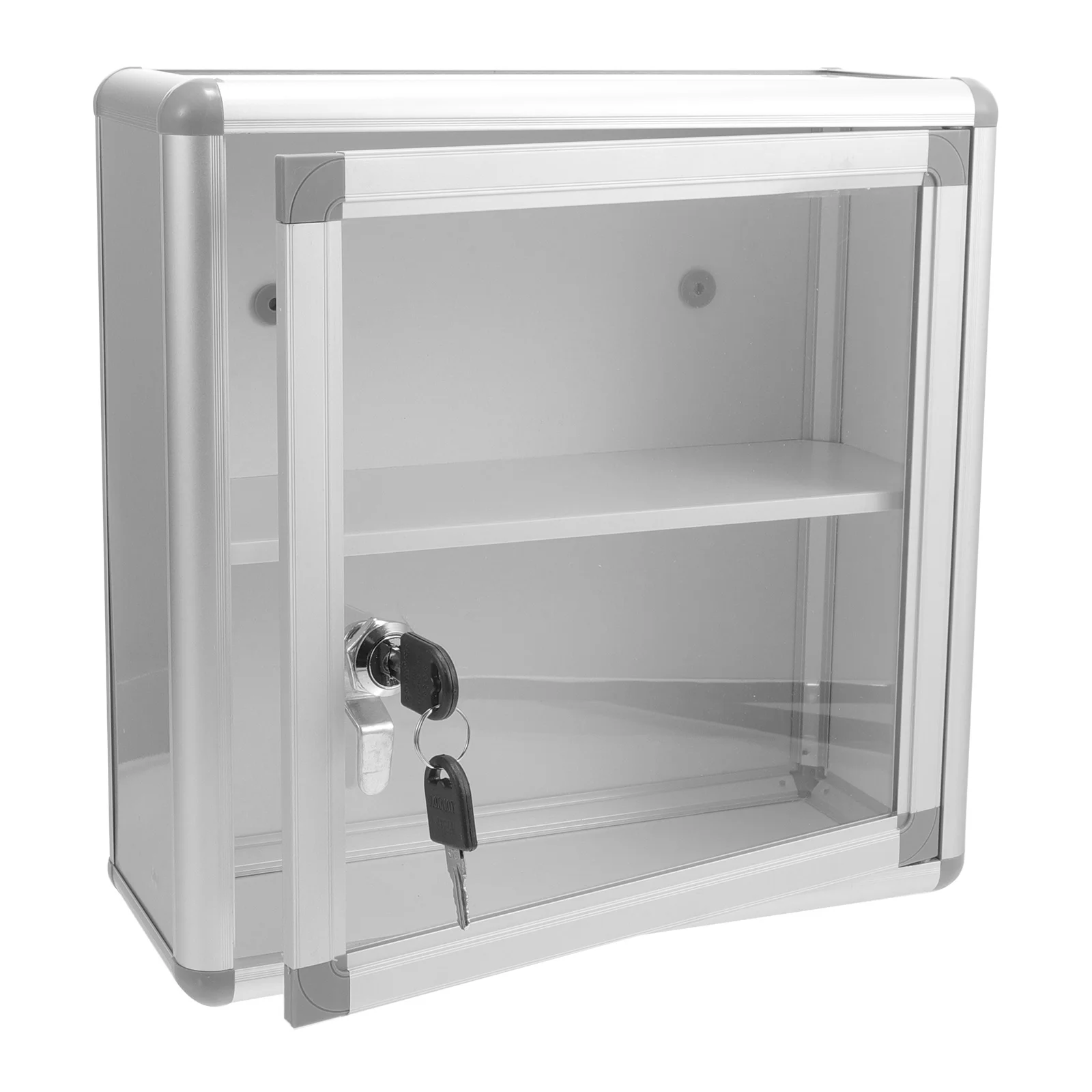 Estojo de remédios com tampa, kit de primeiros socorros para pendurar na parede, recipiente para casa, carro, viagem, resistente, liga de alumínio, design anti-deformação