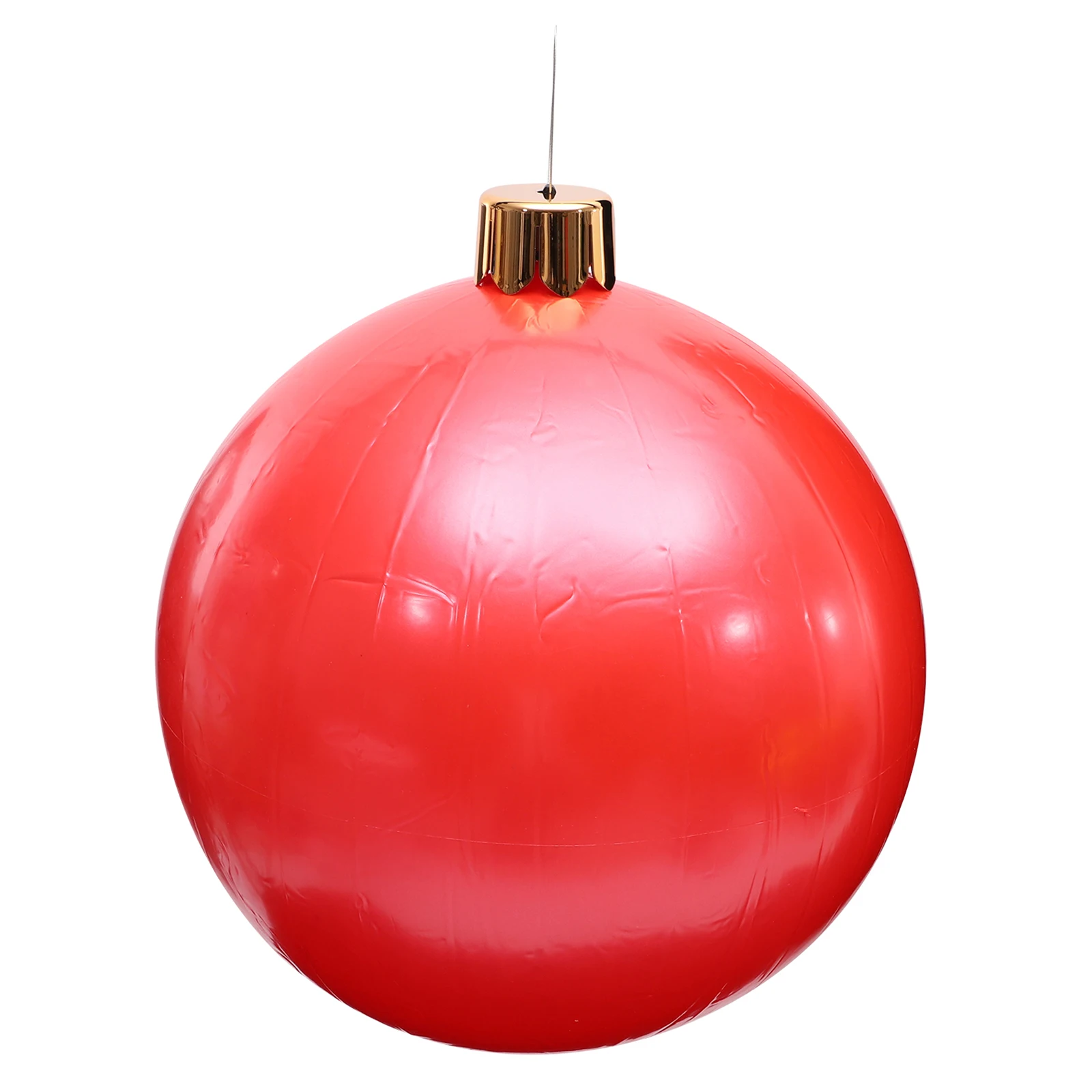 

Big Shiny Inflatable Large Balls Decoration Christmas Balloons PVC Bright Color Vintage Hanging Ball nament Garden Supplies