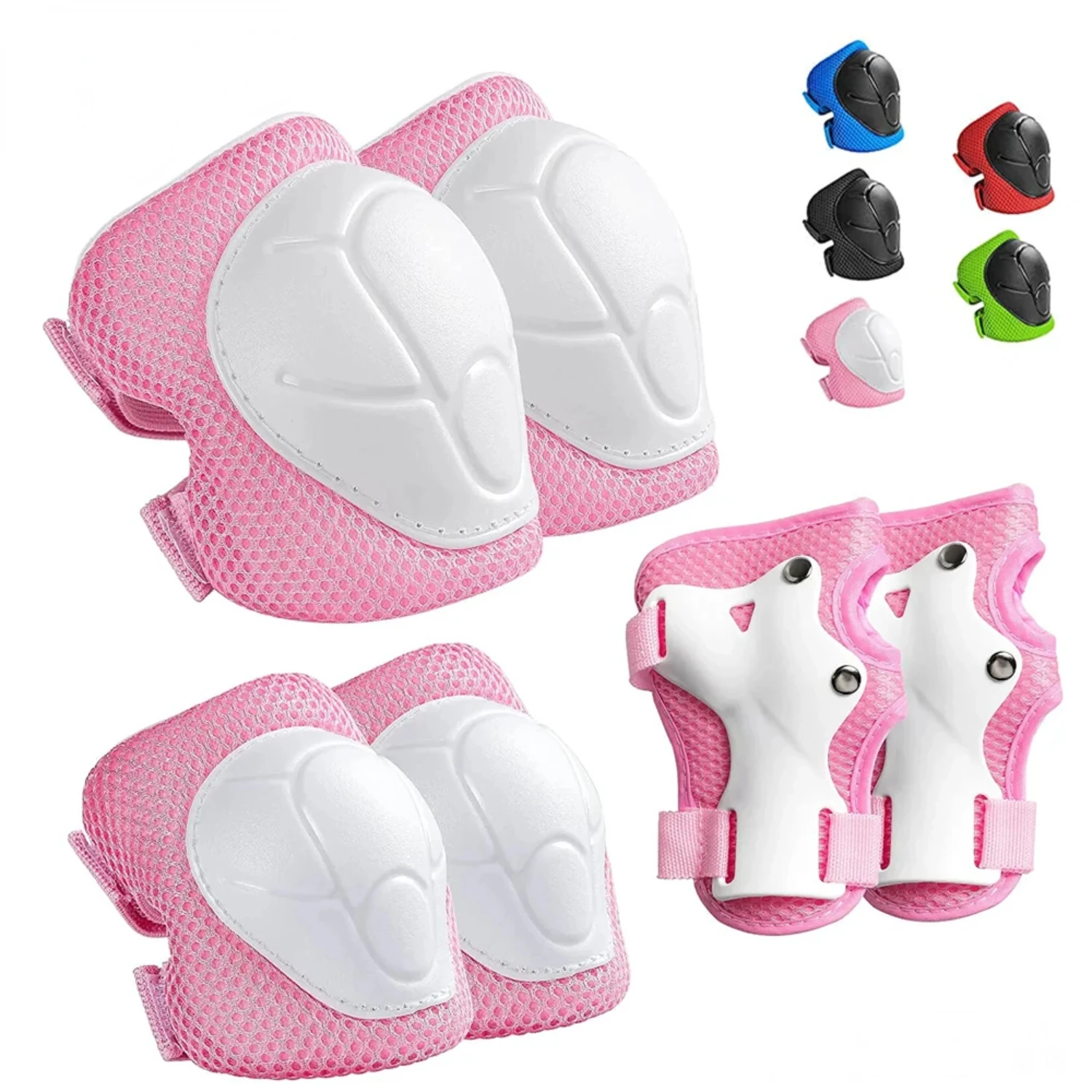 

Protective Gear Set Knee Pads 3-7 Years Toddler Knee and Elbow Pads with Wrist Guards Skating Cycling Bike