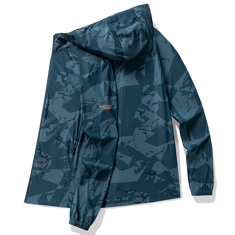 CamSolomon-Veste de pêche imperméable pour homme, manteau à capuche, protection solaire, tenue de randonnée en plein air, tenue décontractée et polyvalente, UPF50 +