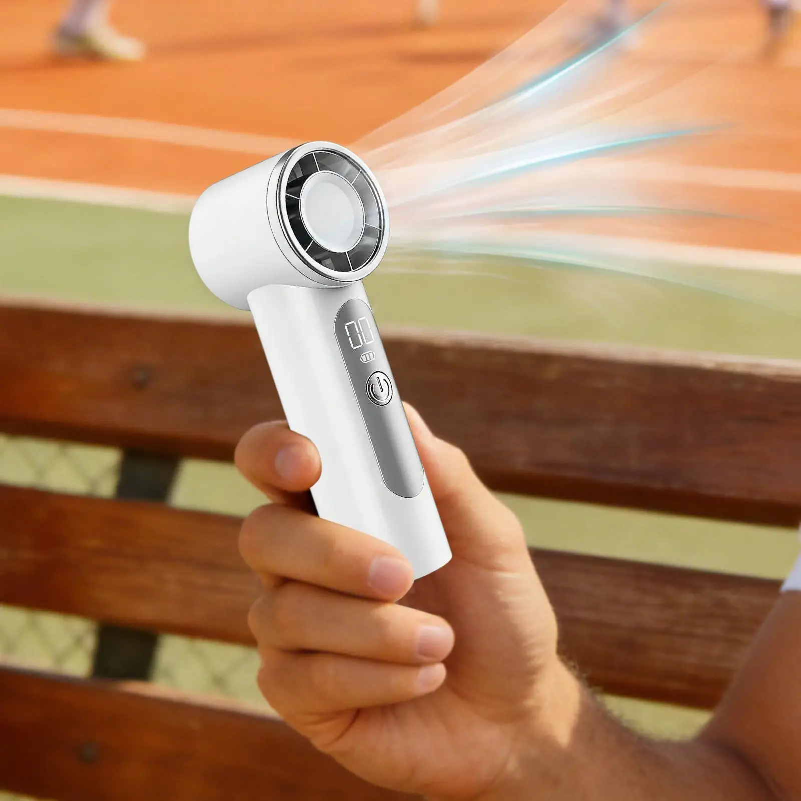 Handheld Mini Fan USB Rechargeable Portable Cooling Tool Portable Handheld Fan for Travel Commuting Classroom Home Outdoor