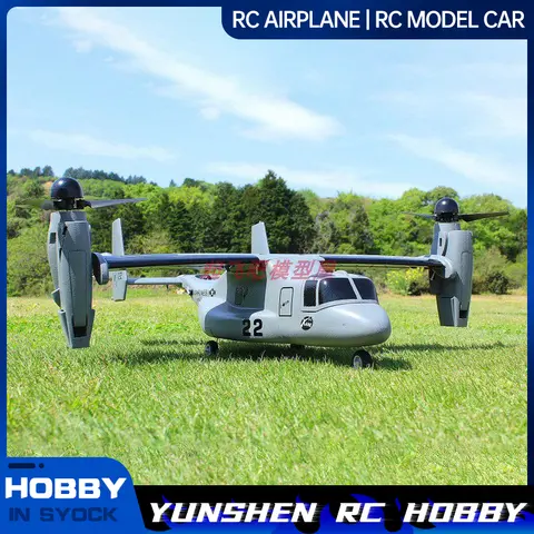V-22 Osprey Vertical Takeoff And Landing Aircraft Rc Remote Control Assembly Fixed Wing Model With Gyroscope Propeller Aircraft